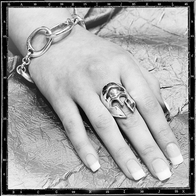 ANCIENT GREEK HELMET RING