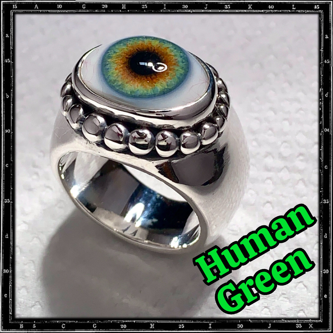 HEAVY BEADED EYE RING | クレイジーピッグ公式オンラインストア