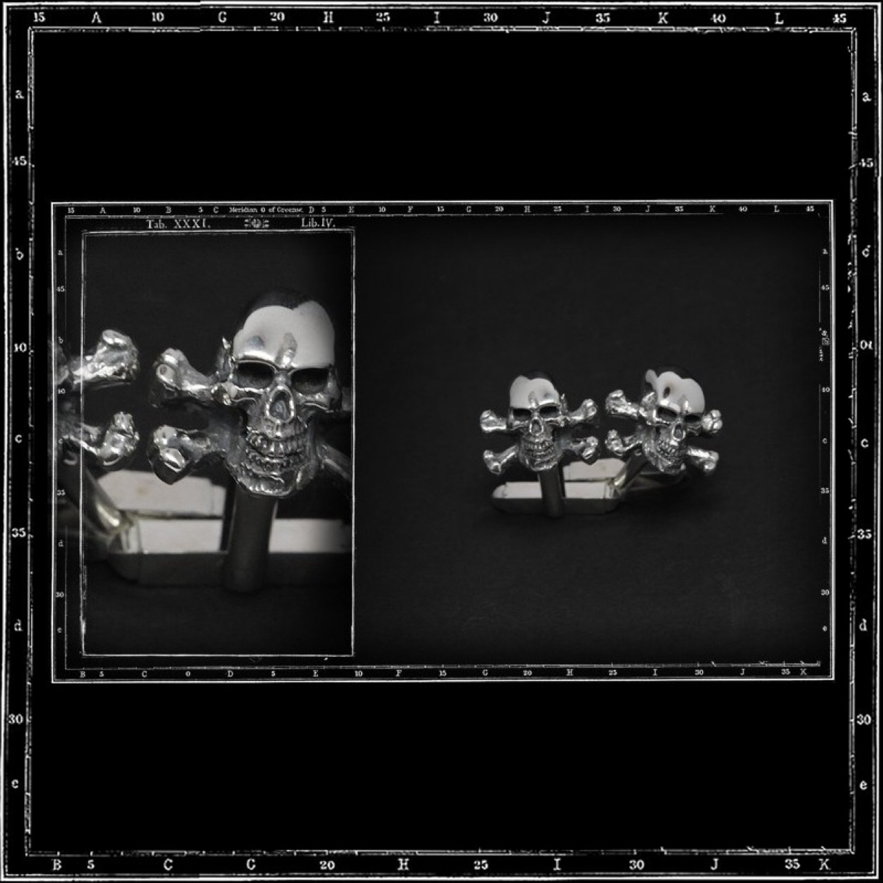 SKULL & CROSSBONES 3D CUFFLINKS