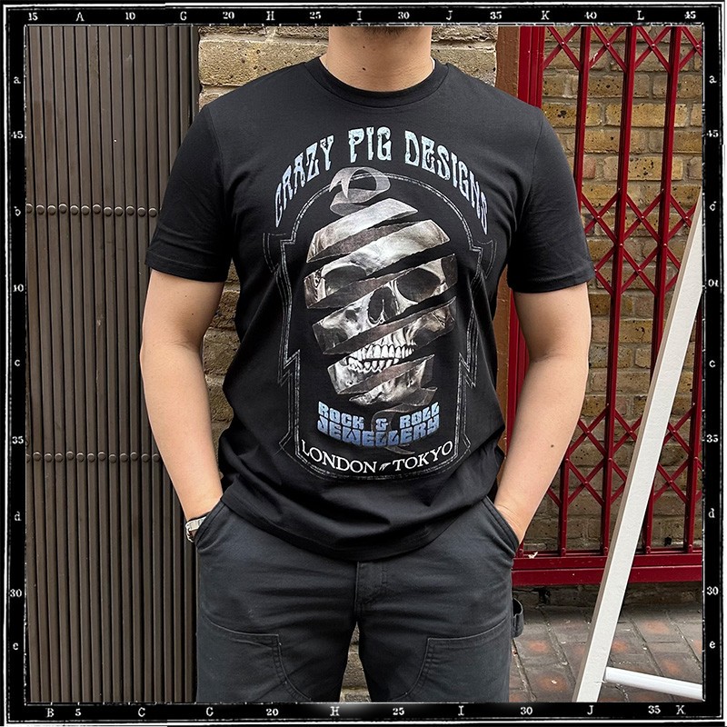 RIBBON SKULL T-SHIRT