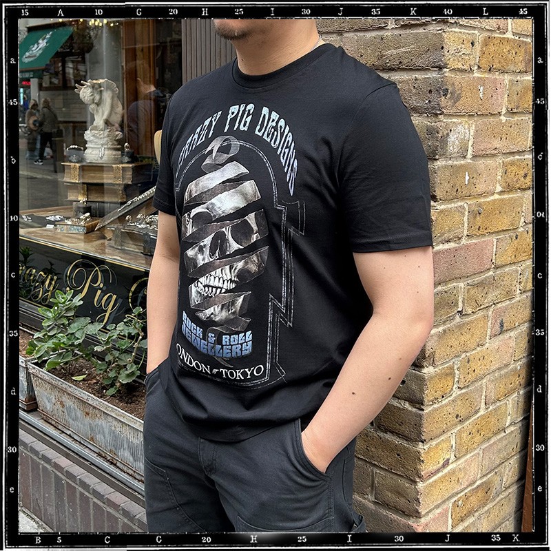 RIBBON SKULL T-SHIRT