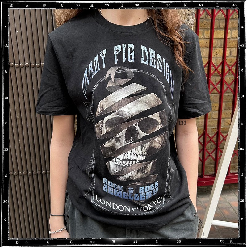 RIBBON SKULL T-SHIRT
