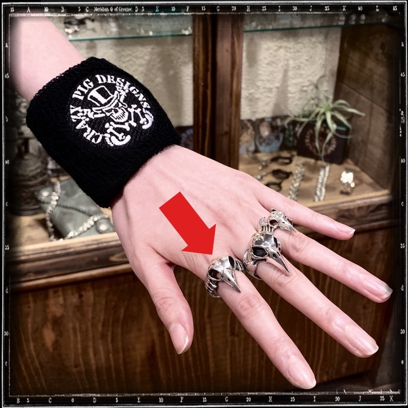 BIRD SKULL & SPINE RING