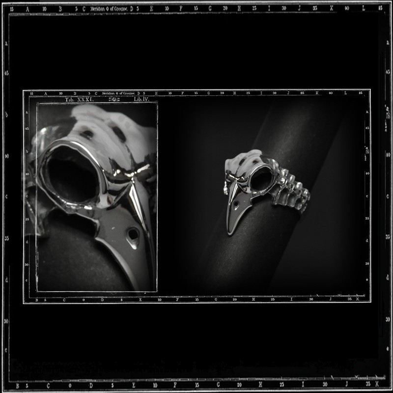 BIRD SKULL & SPINE RING | クレイジーピッグ公式オンライン