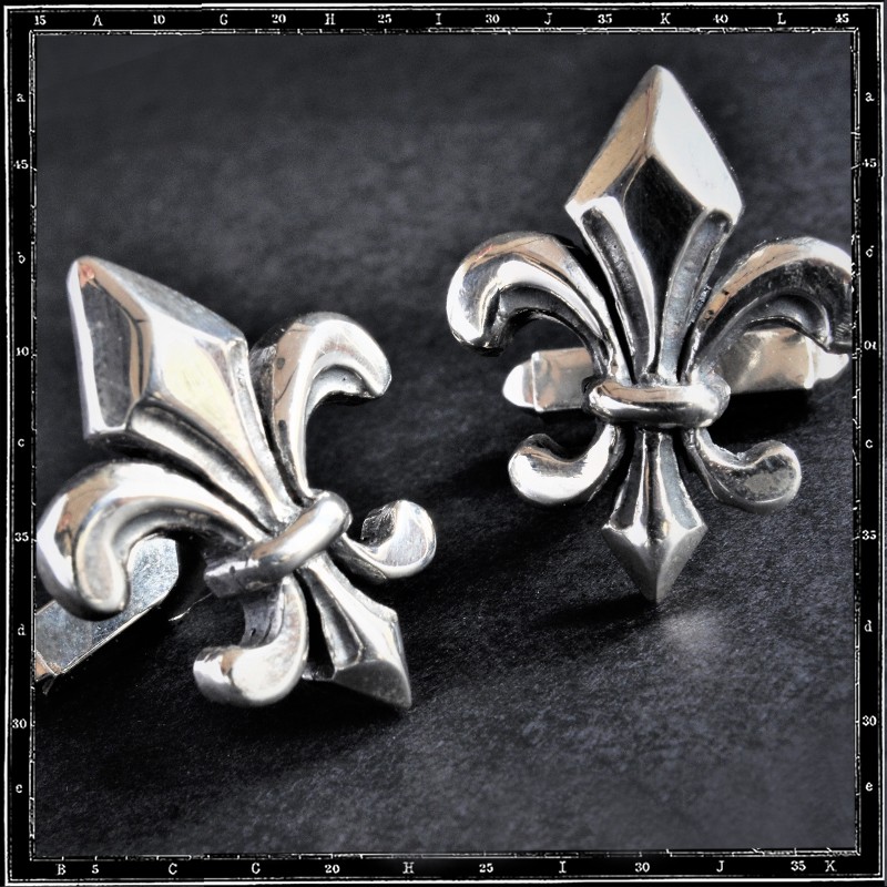 HEAVY FLEUR DE LYS CUFFLINKS