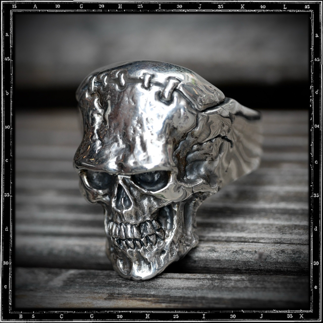 FRANKENSTEIN SKULL RING