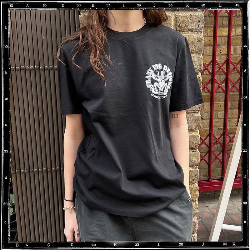 RIBBON SKULL T-SHIRT - BACK PRINT