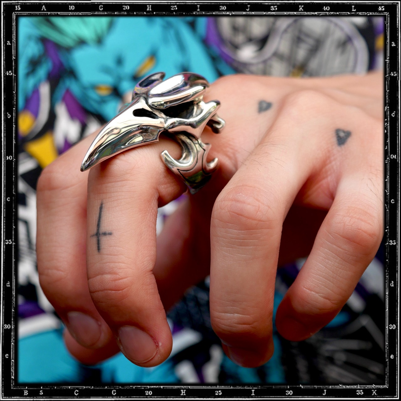 EVIL BIRD SKULL RING