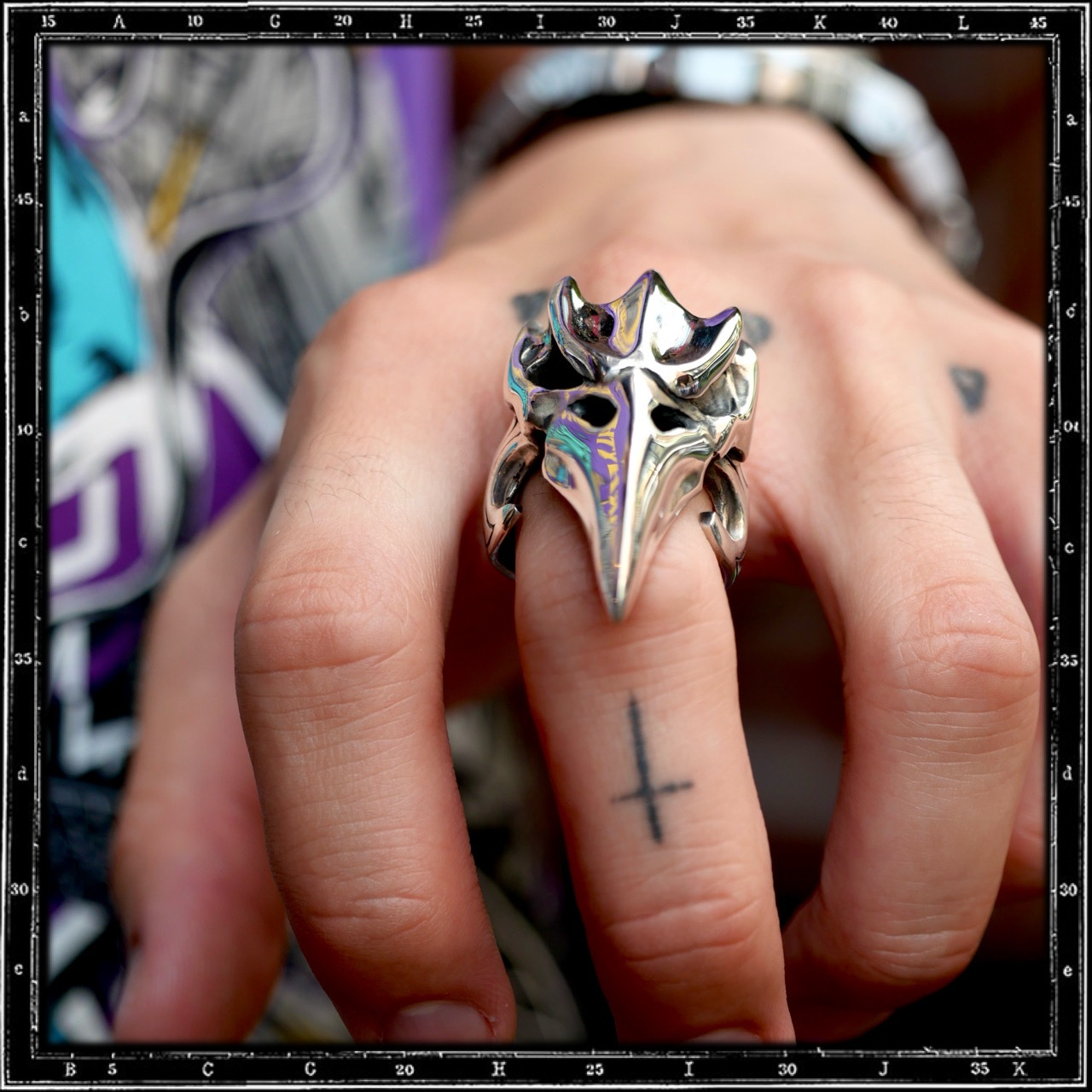 EVIL BIRD SKULL RING