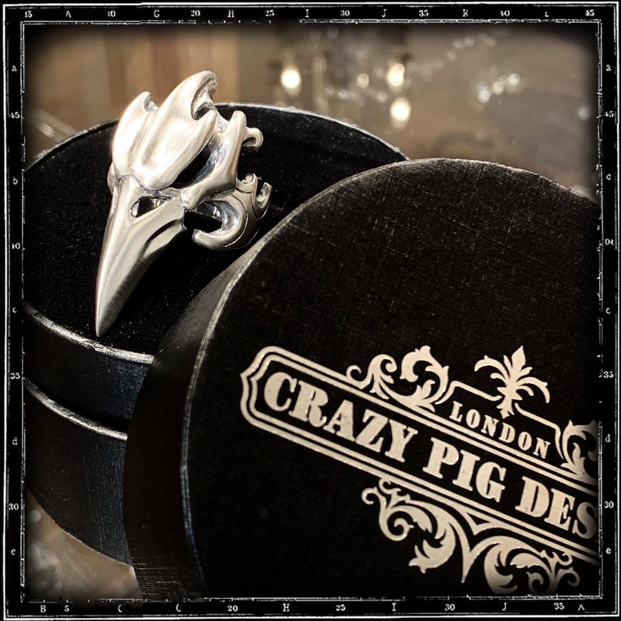 EVIL BIRD SKULL RING