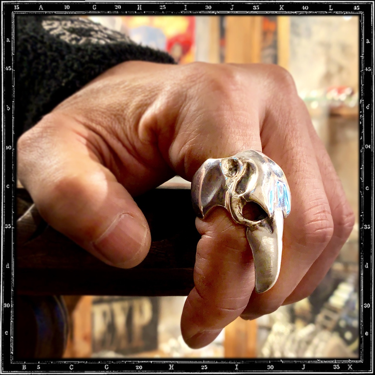 VULTURE BIRD SKULL RING | クレイジーピッグ公式オンラインストア
