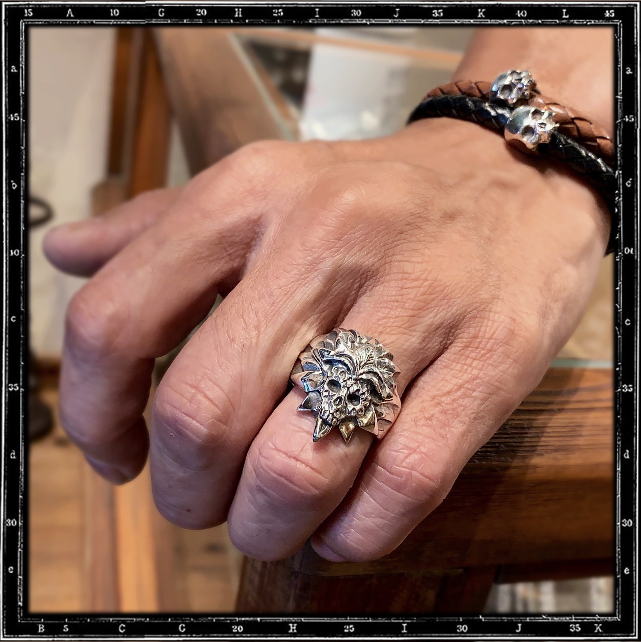 MAYAN TEMPLE SKULL RING