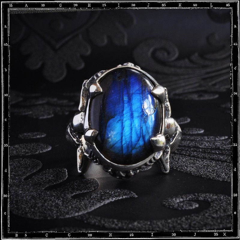 TWIN SKELETON STONE RING