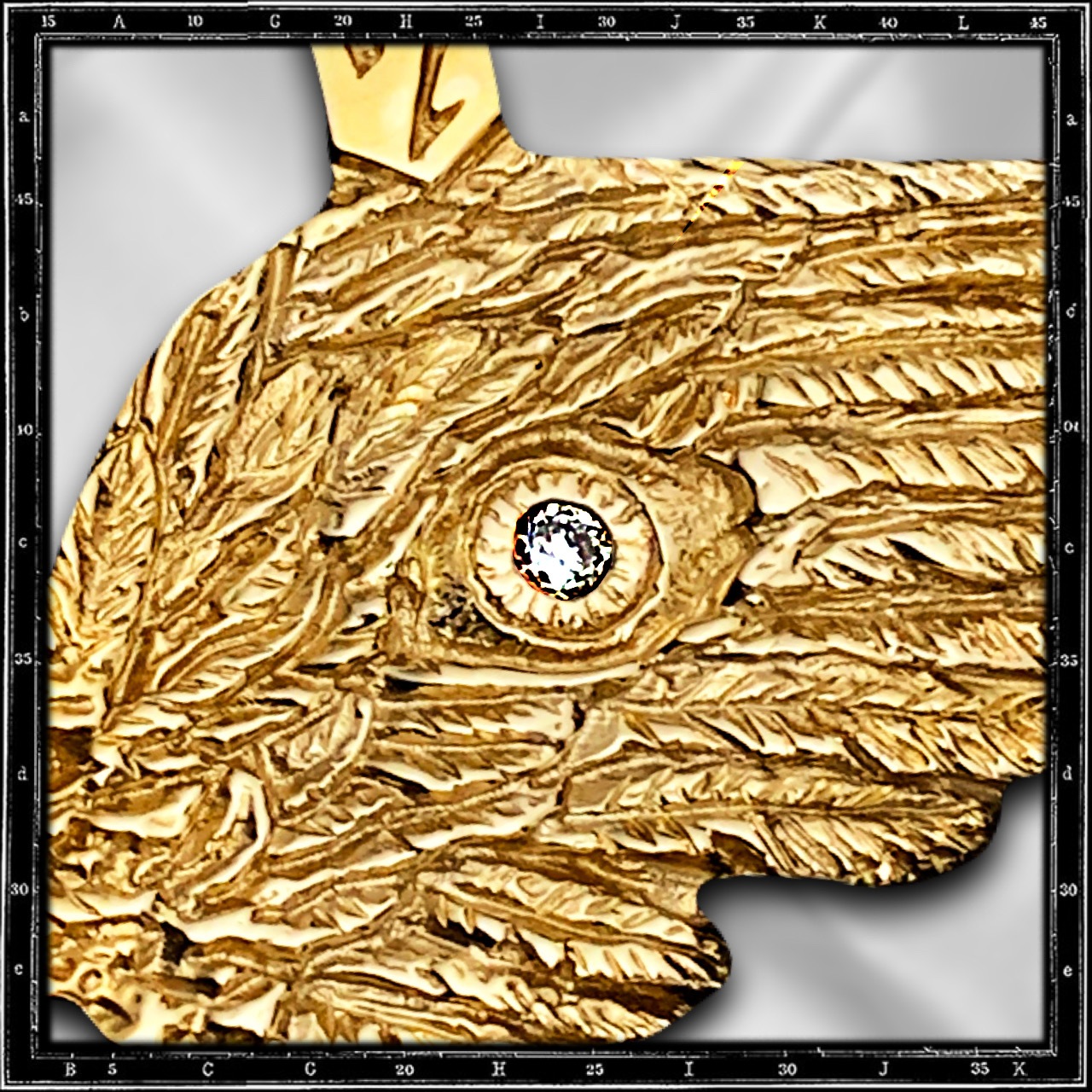 DICE WING PENDANT GOLD EDITION