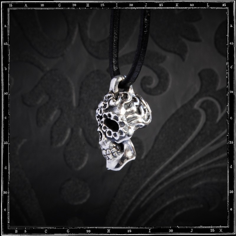 MARIACHI MEXICAN SKULL PENDANT