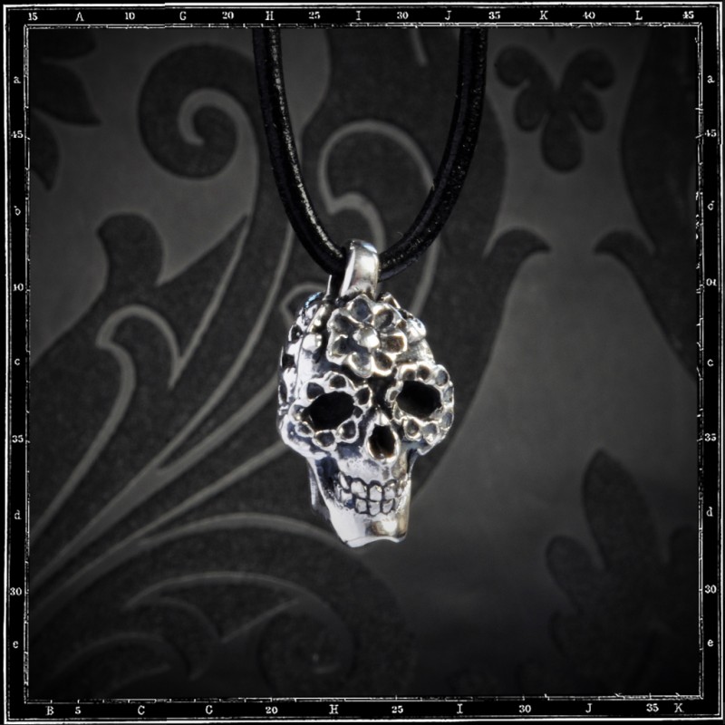 MARIACHI MEXICAN SKULL PENDANT