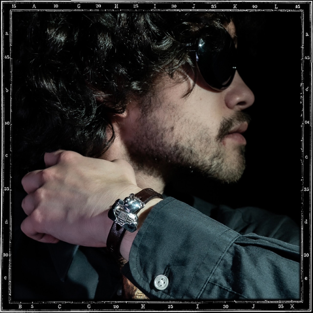 PSYCHO TEDDY BEAR LEATHER BRACELET