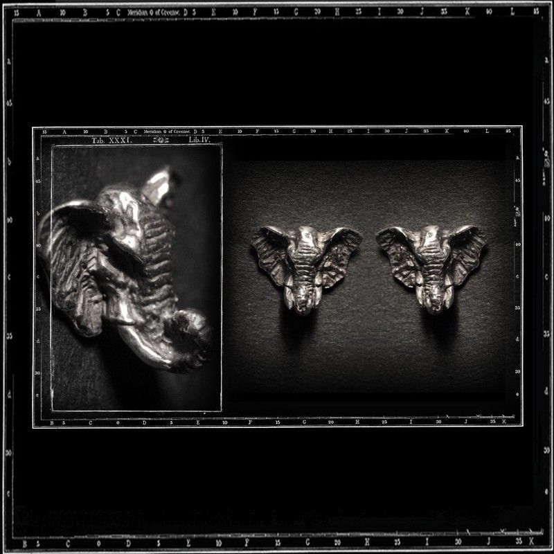 ELEPHANT STUD EARRING