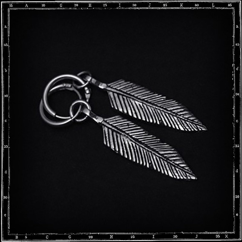FEATHER EARRINGS -SMALL