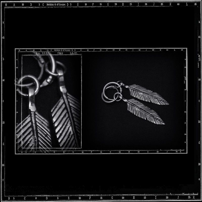 FEATHER EARRINGS -SMALL