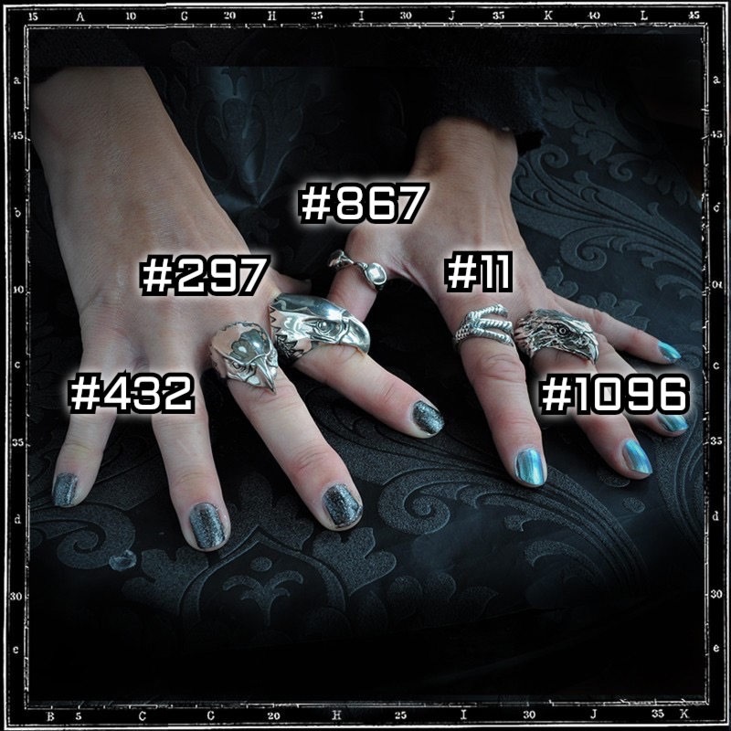 EAGLE HEAD RING - LARGE