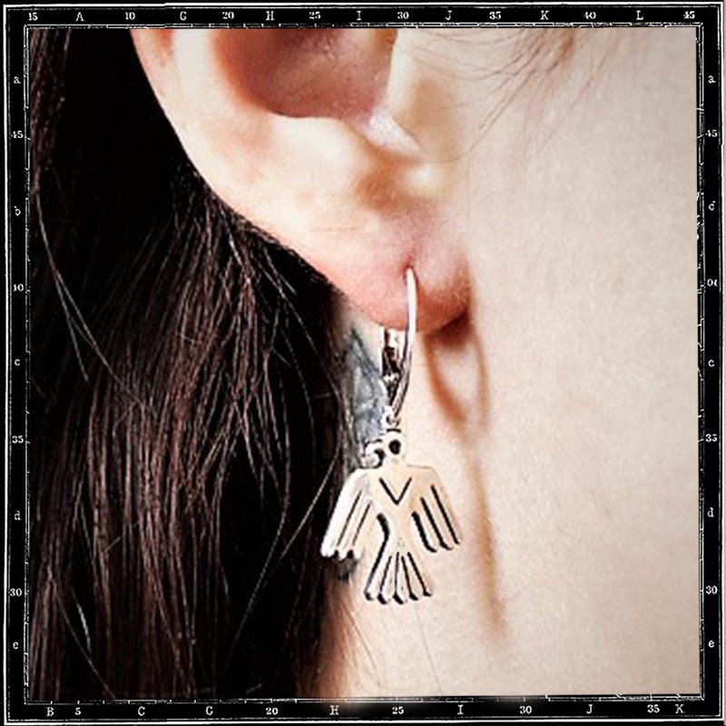 THUNDERBIRD HOOP EARRINGS