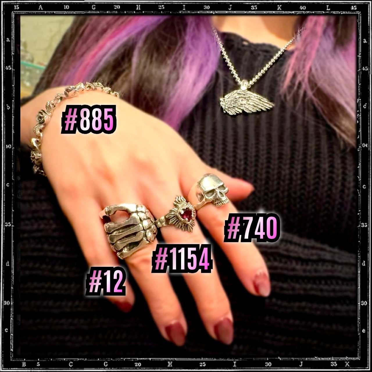 MILAGRO MEXICAN SACRED HEART STONE RING | クレイジーピッグ公式  