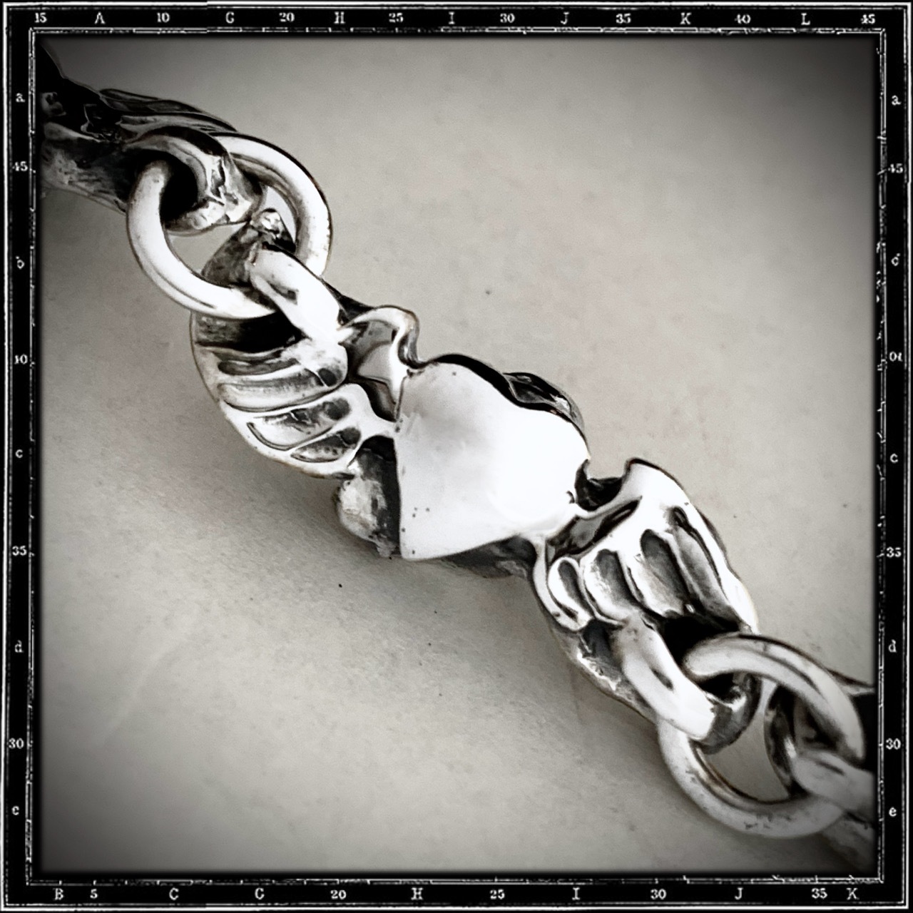 LARGE ROSES & HEARTS BRACELET