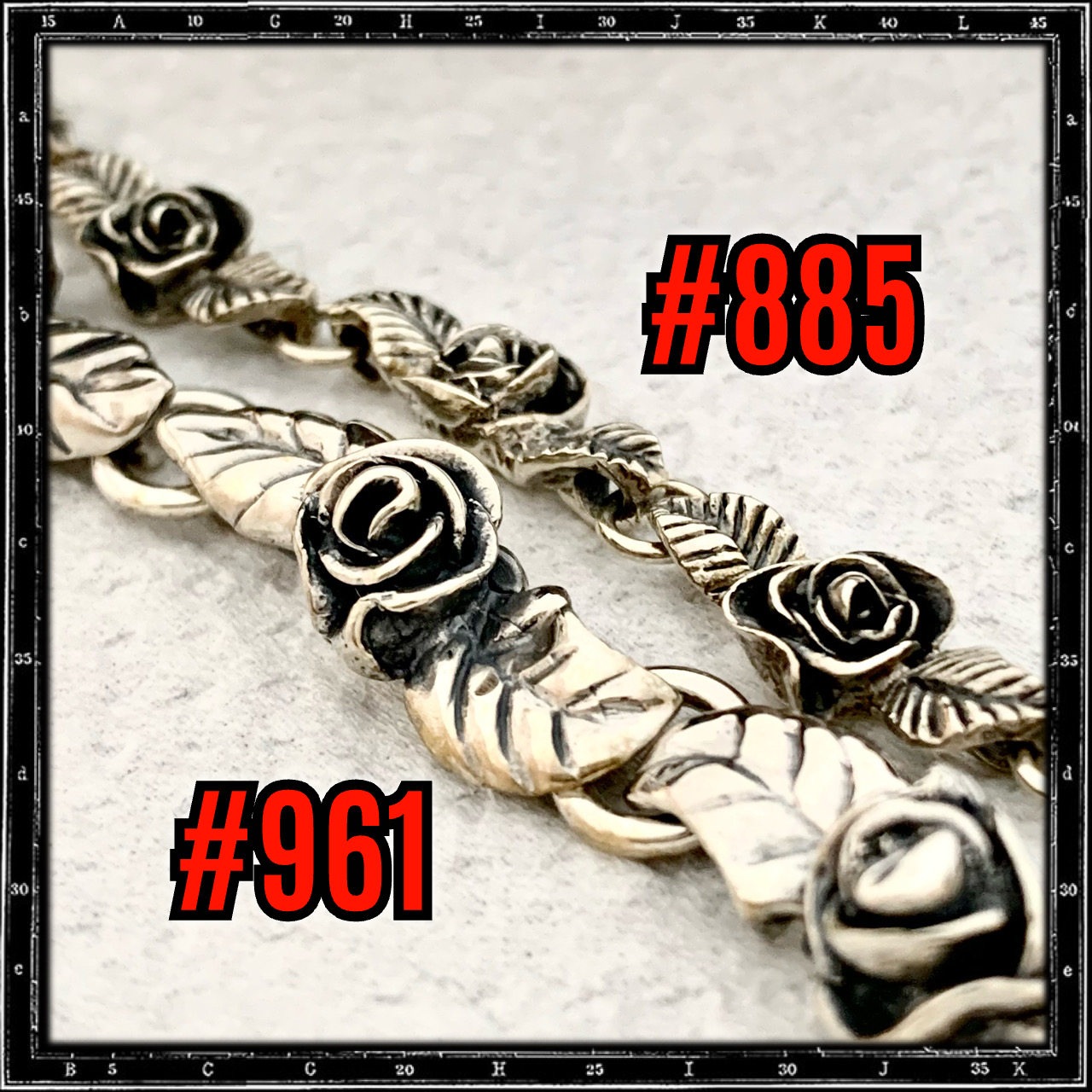 LARGE ROSES & HEARTS BRACELET
