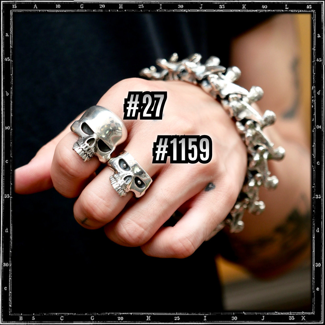 CHOPPED EVIL SKULL RING