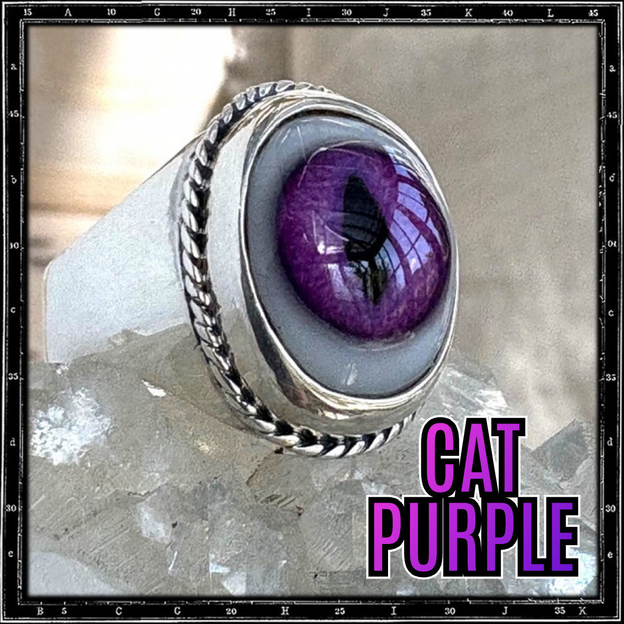 PLAIN WIRED EYE RING - VERTICAL