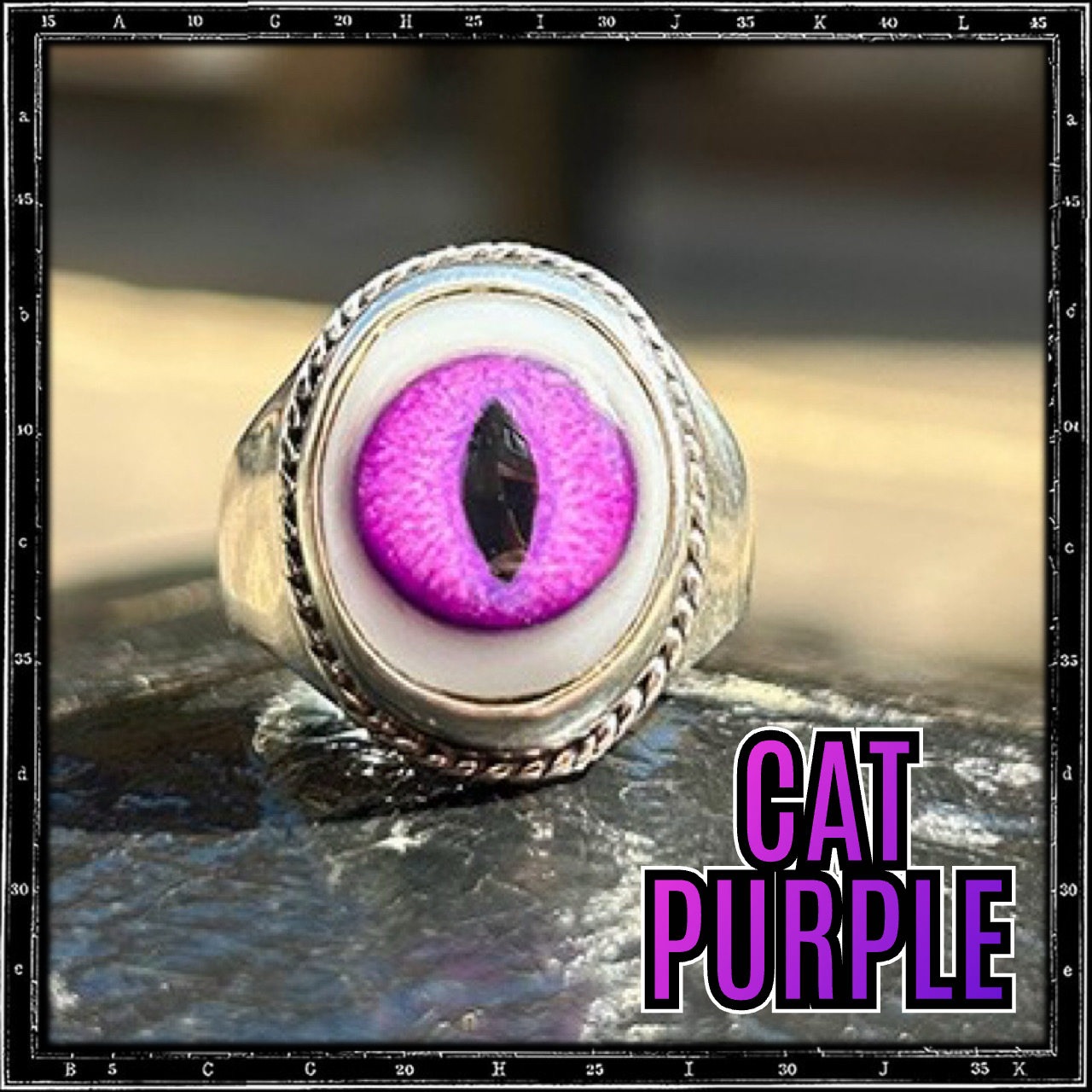 PLAIN WIRED EYE RING - VERTICAL