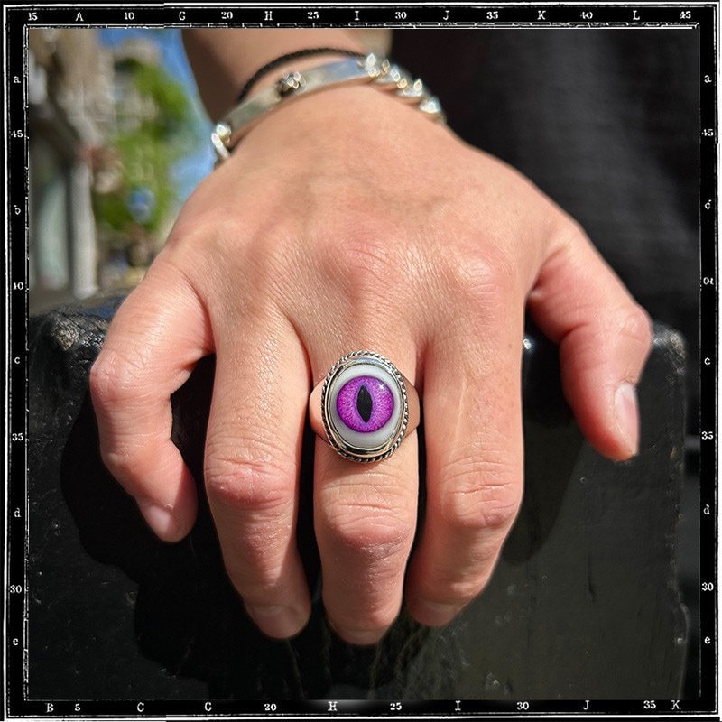 PLAIN WIRED EYE RING - VERTICAL