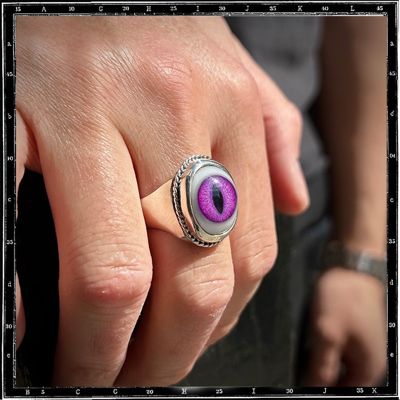 PLAIN WIRED EYE RING - VERTICAL