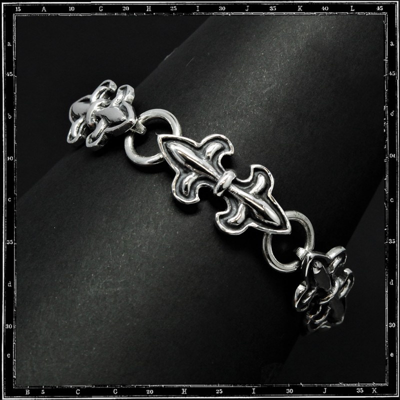 DOUBLE FLEUR DE LYS BRACELET - THIN