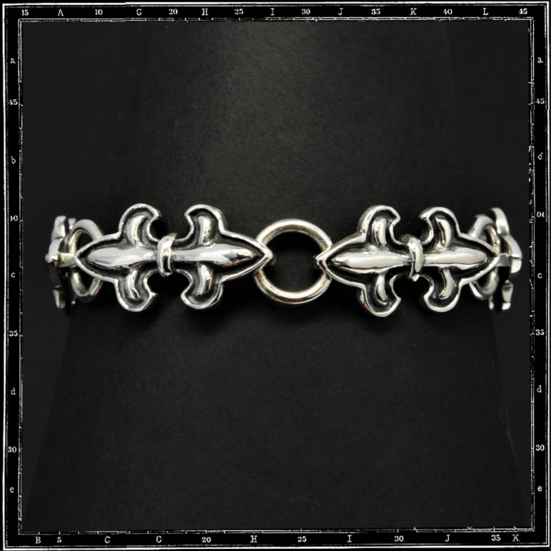 DOUBLE FLEUR DE LYS BRACELET - THIN