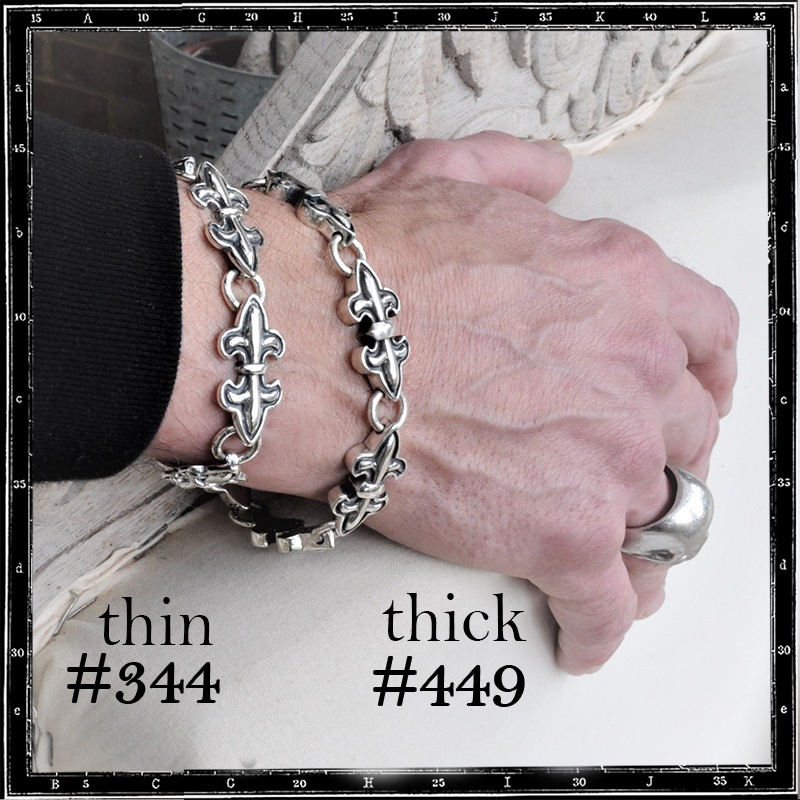 DOUBLE FLEUR DE LYS BRACELET - THIN