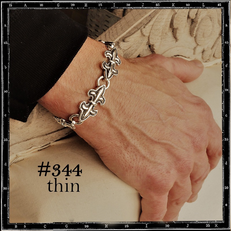 DOUBLE FLEUR DE LYS BRACELET - THIN