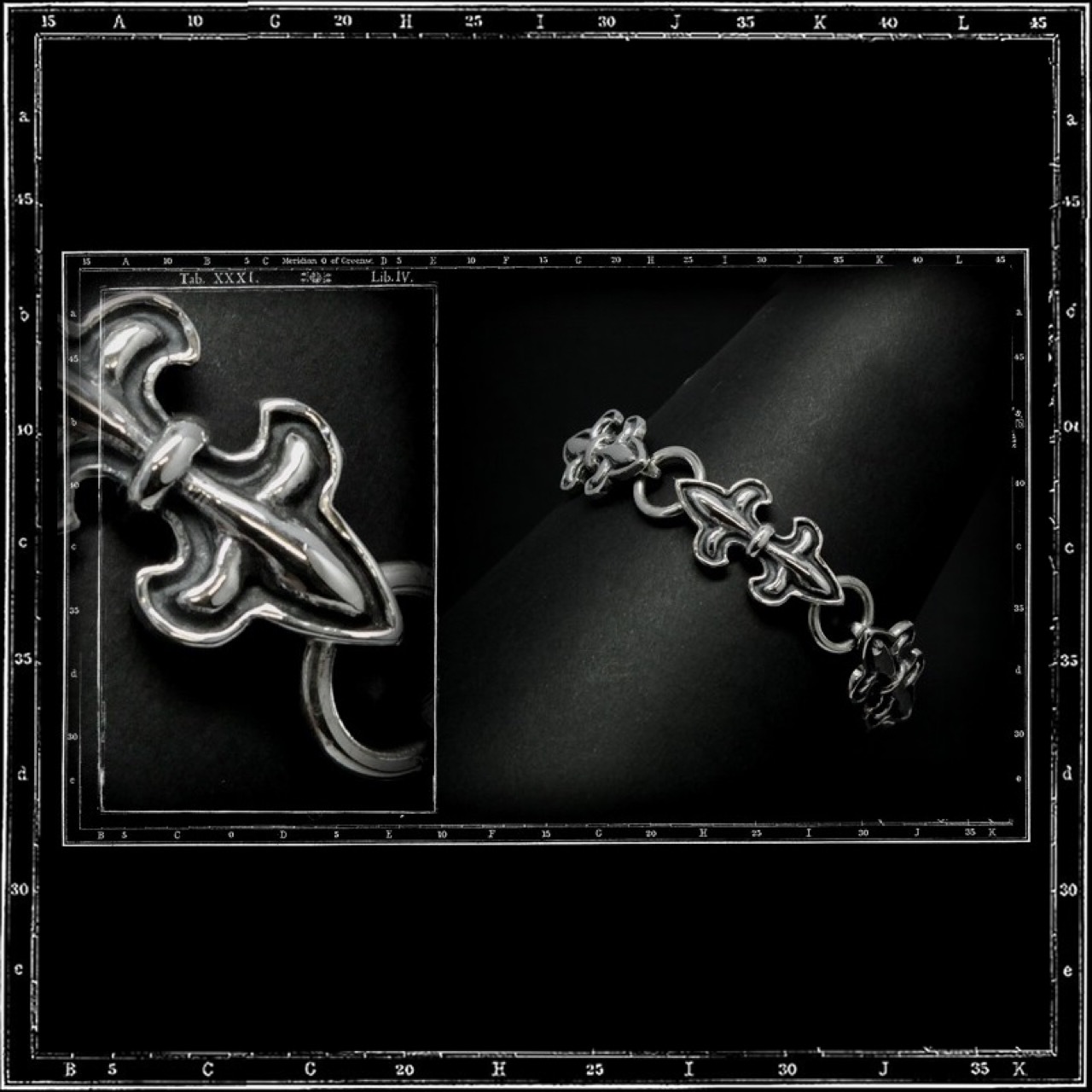 DOUBLE FLEUR DE LYS BRACELET - THIN