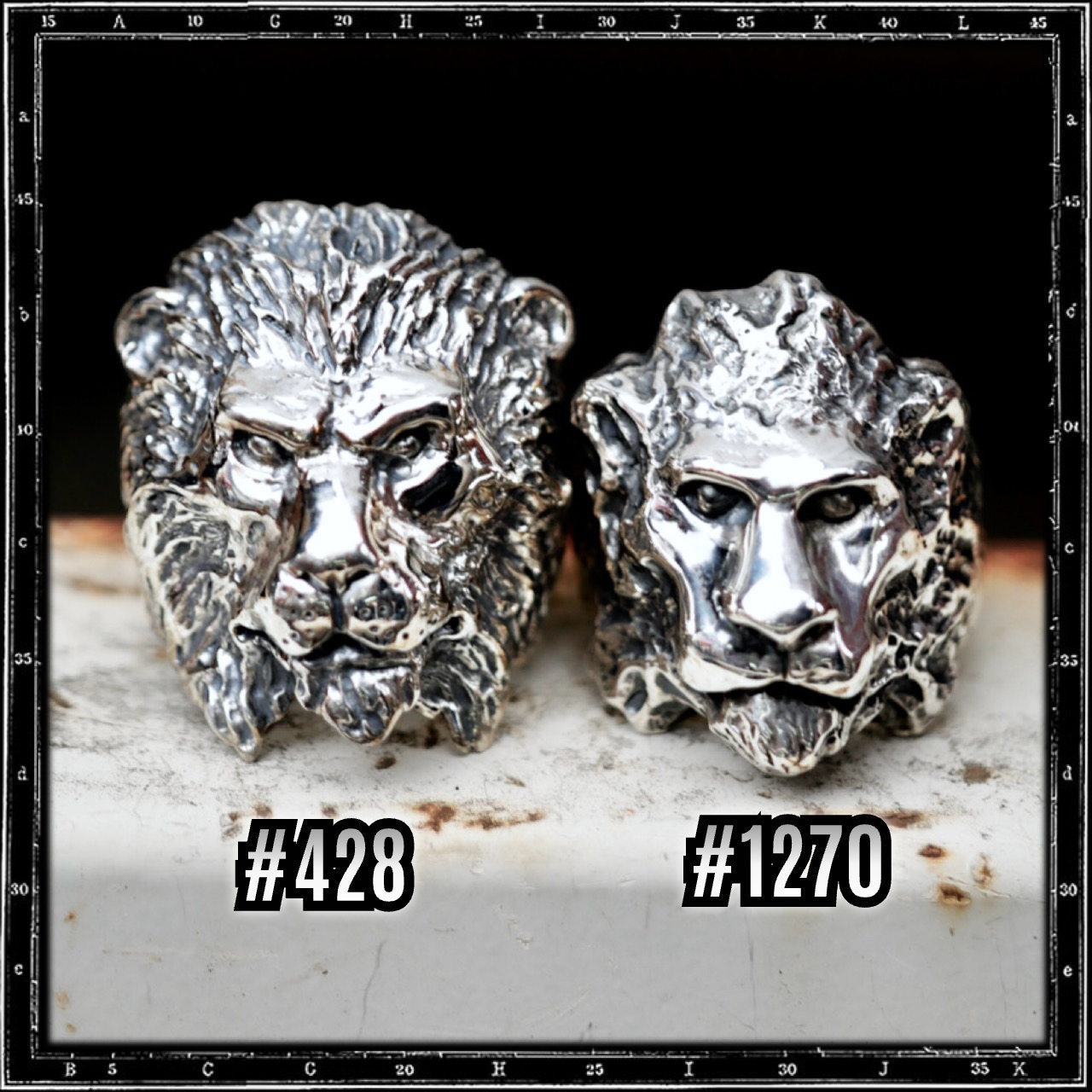 LION HEAD RING - SMALL/NEW