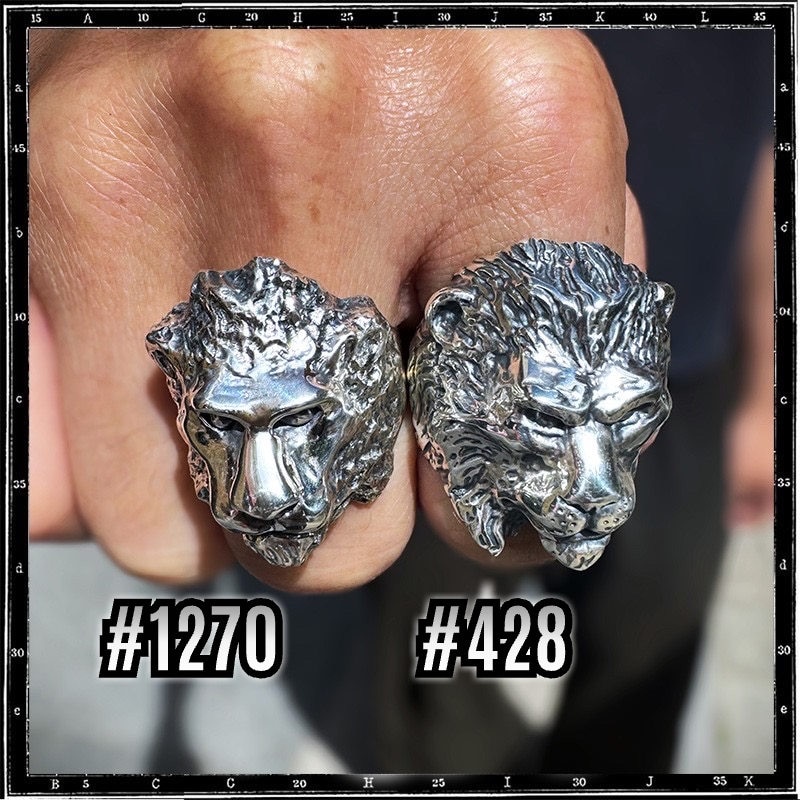 LION HEAD RING - SMALL/NEW