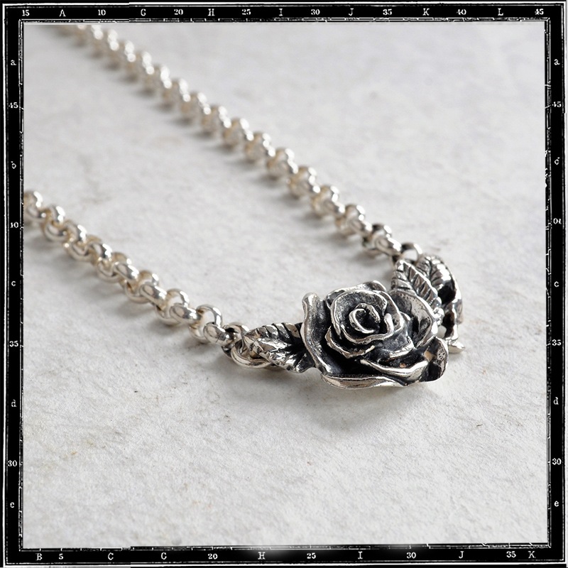 ケージ・アクセサリー ROSE SIENAROSE】スクエアカットネックレス[ルチルクォーツ