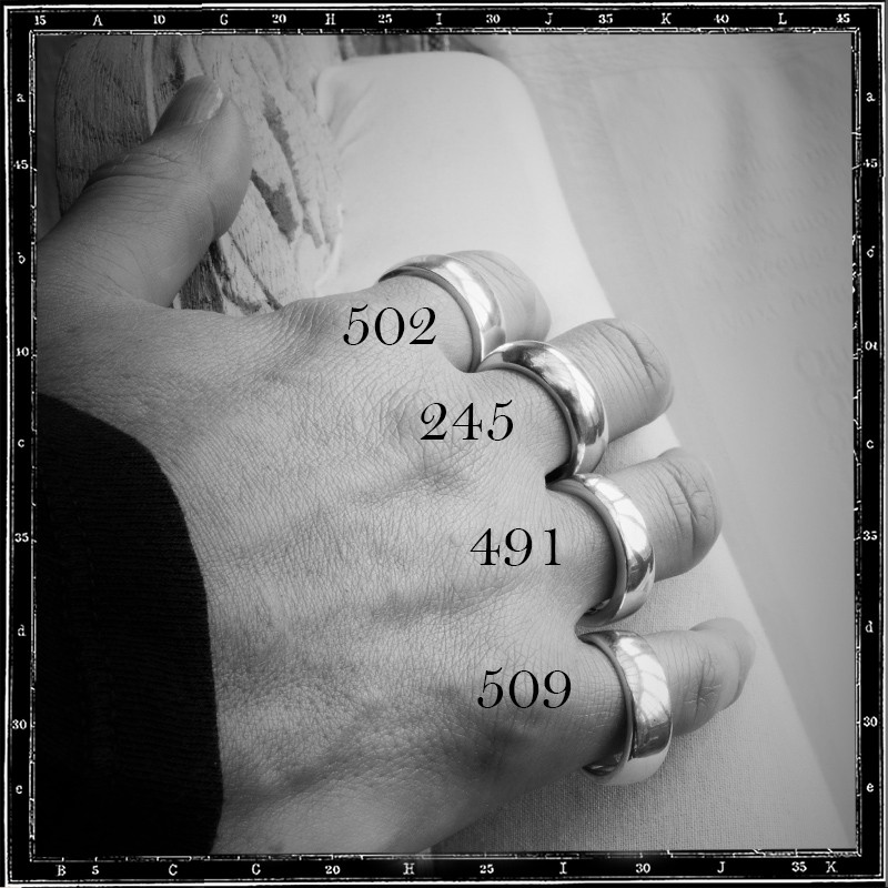 PLAIN BAND RING - HEAVY #491 (6x2.5mm)