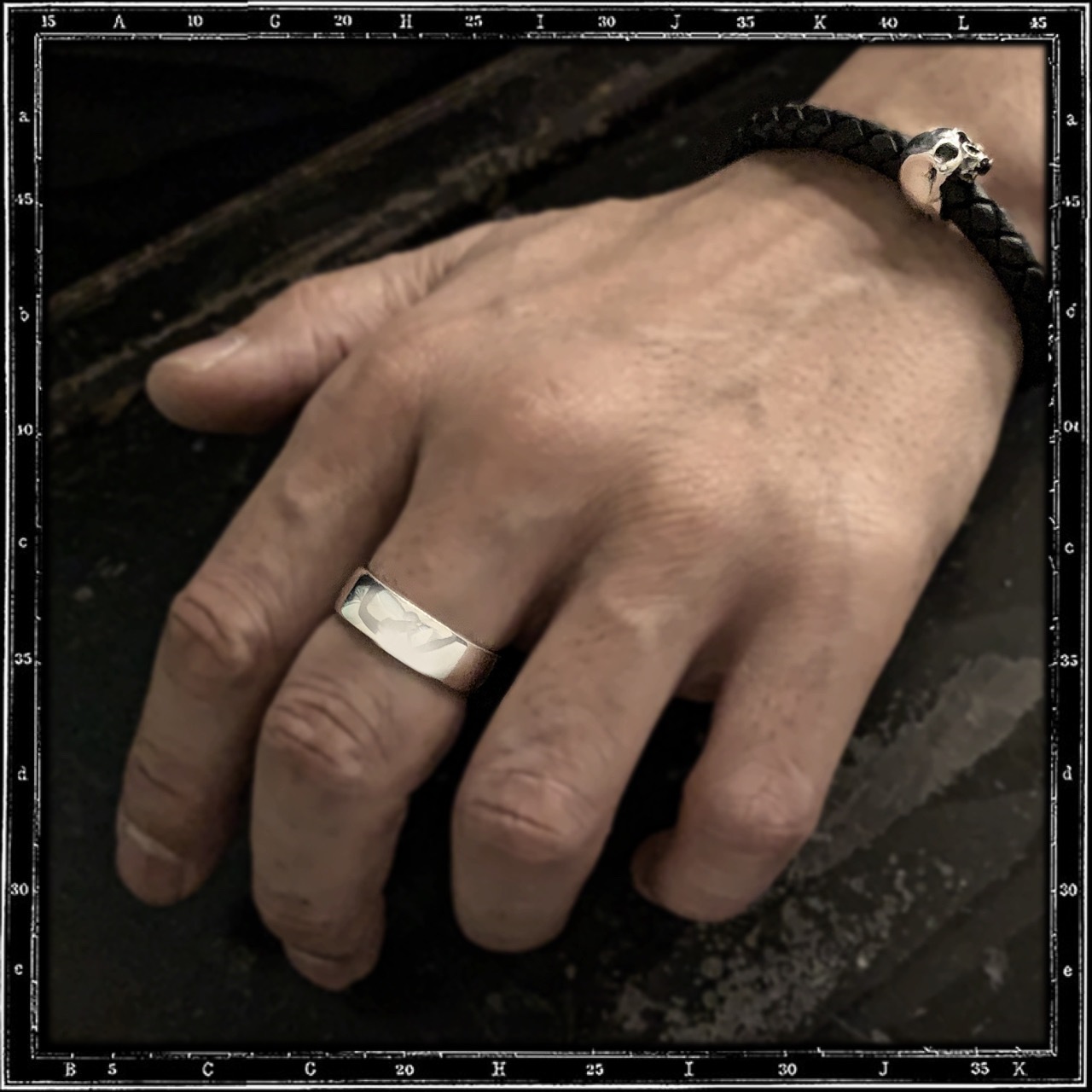 PLAIN BAND RING - LOW D #503 (7x1.5mm)