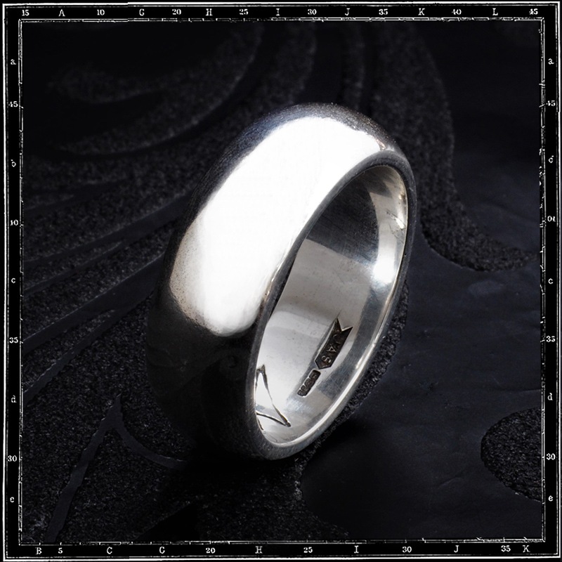PLAIN BAND RING - HIGH D #245 (8x3mm)
