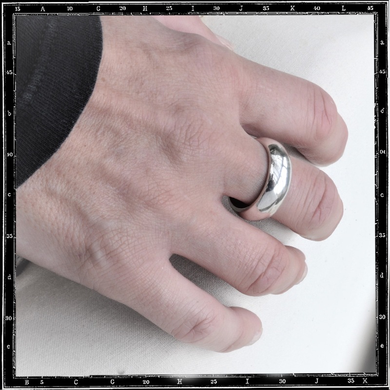 PLAIN BAND RING - HIGH D #245 (8x3mm)