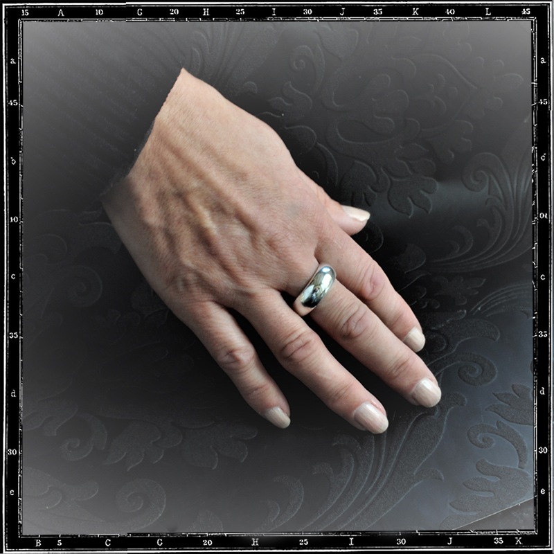 PLAIN BAND RING - HIGH D #245 (8x3mm)