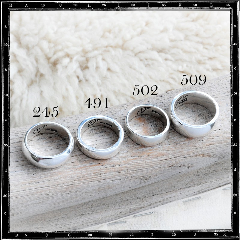 PLAIN BAND RING - HIGH D #245 (8x3mm)