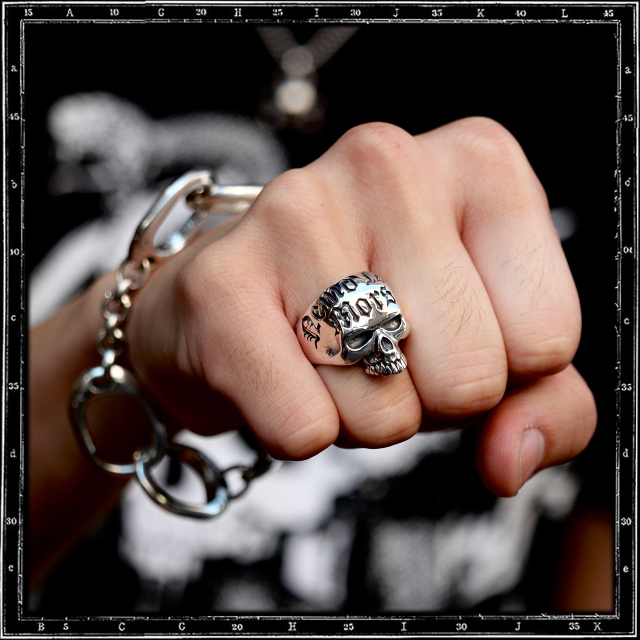 NEMO NISI MORS SKULL RING