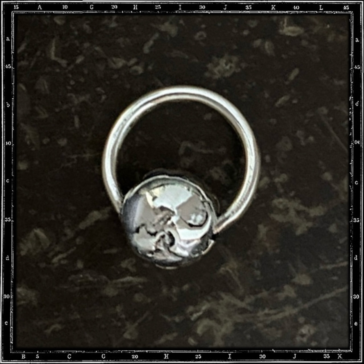 PLANET ON HOOP EARRING